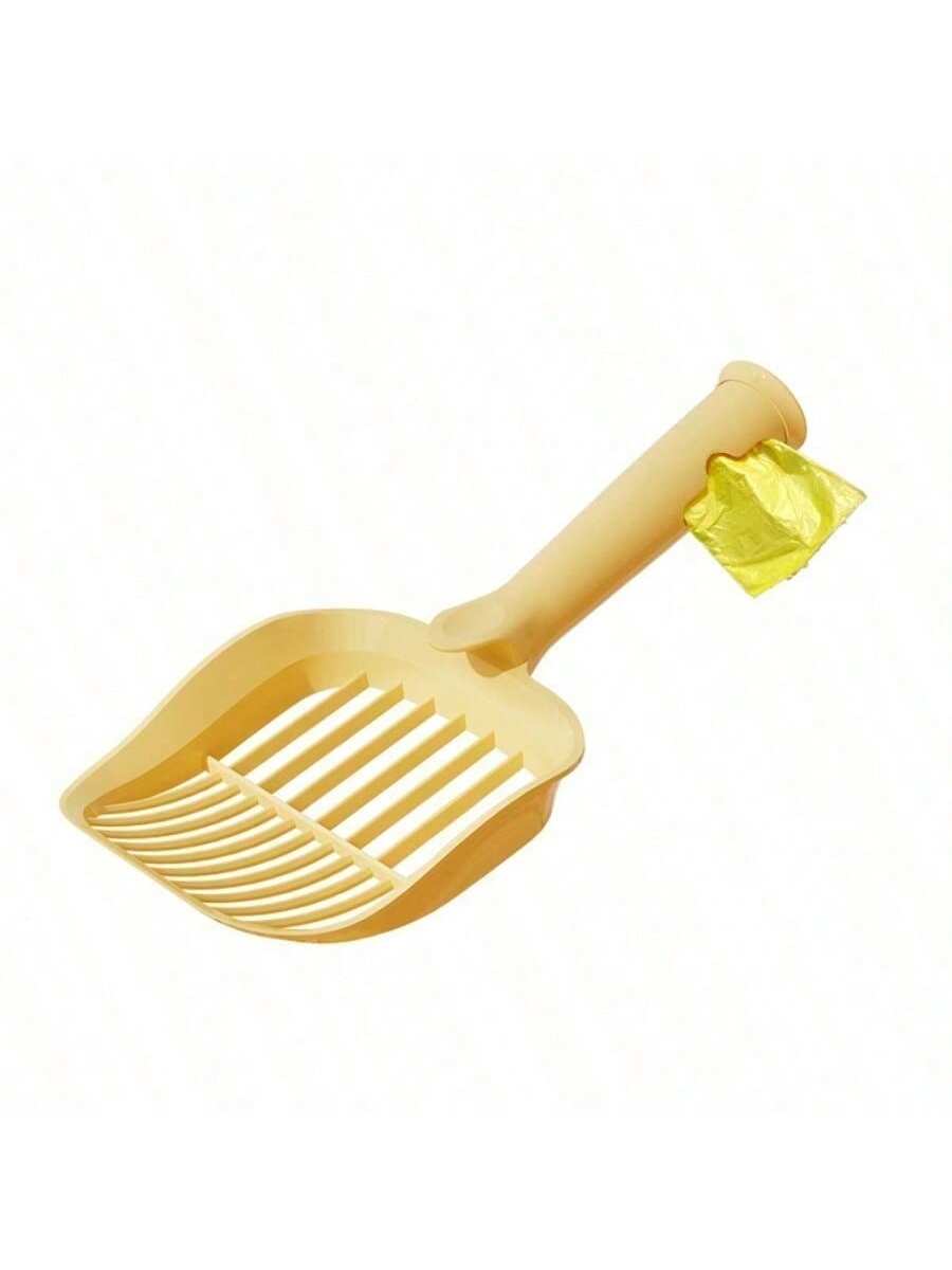 1Pc Cat Litter Scoop - Cat Litter Sifting Scoop - Durable Plastic Cat Litter Sifting Scoop - Cat Litter Scoop with Pet Litter Bag