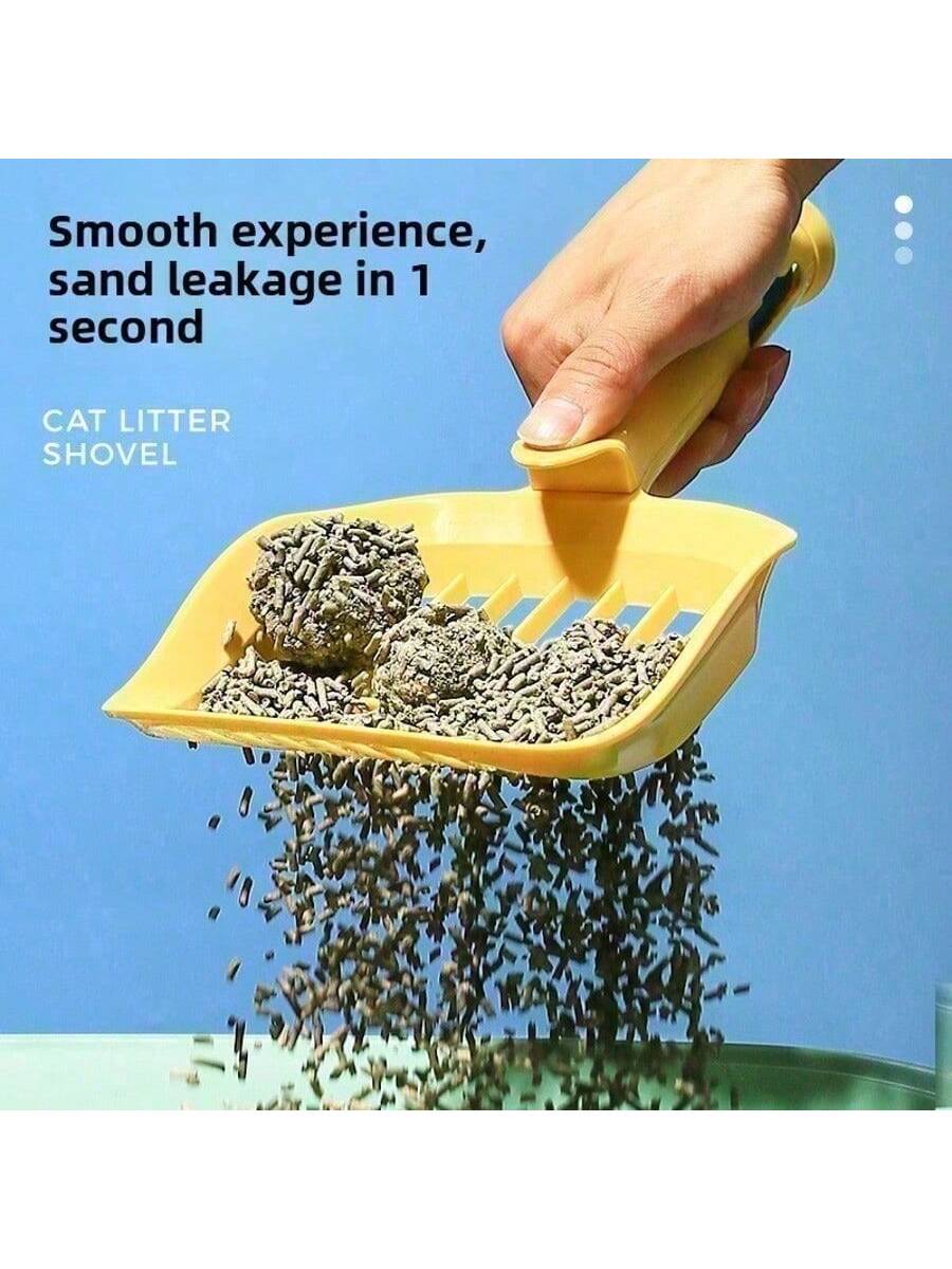 1Pc Cat Litter Scoop - Cat Litter Sifting Scoop - Durable Plastic Cat Litter Sifting Scoop - Cat Litter Scoop with Pet Litter Bag