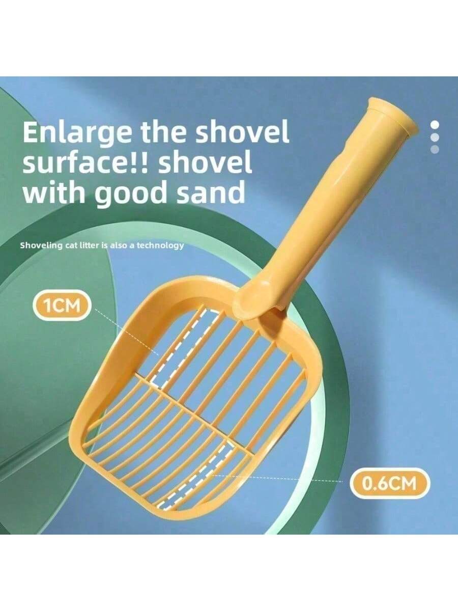 1Pc Cat Litter Scoop - Cat Litter Sifting Scoop - Durable Plastic Cat Litter Sifting Scoop - Cat Litter Scoop with Pet Litter Bag