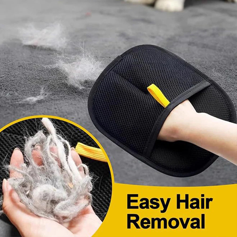 10-1Pc Pet Grooming Gloves Double-Sided Deshedding Brush Gloves Pet Long Short Hair Gentle Deshedding Mitt Remover Brush Gloves