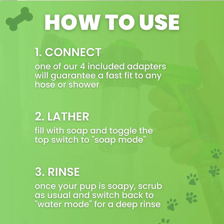 8-in-1 Portable Dog Wash & Grooming Kit